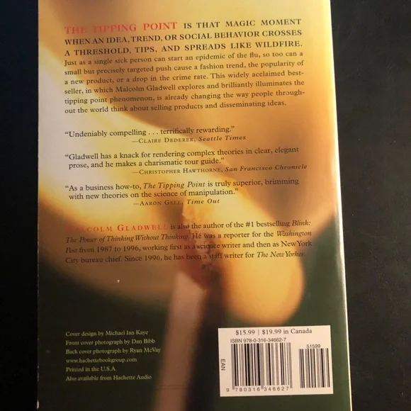 The tipping point book by Malcolm Gladwell - Picture 2 of 3
